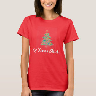 T-shirt Chemise mignonne d'arbre de Noël