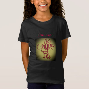 T-Shirt Chemise mignonne de chat