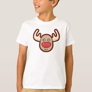 T-shirt Chemise mignonne et simple de douille du renne  