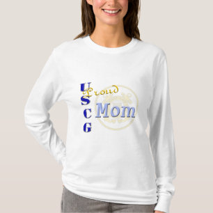T-shirt Chemise militaire de dames "de maman fière d'USCG