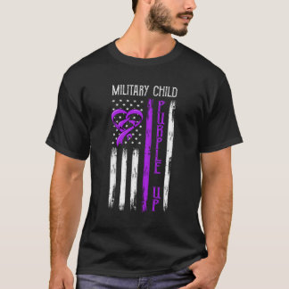 T-shirt Chemise militaire violette haut, avril est militai