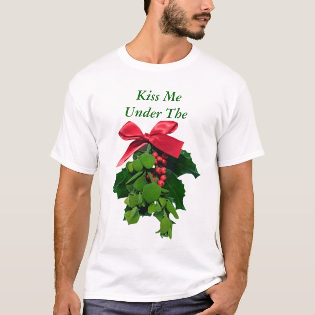 T-shirt Chemise Mistletoe drôle (Devant)