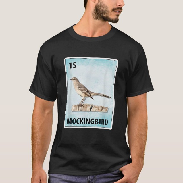T-shirt Chemise Mockingbird Mexicaine Cartes T (Devant)