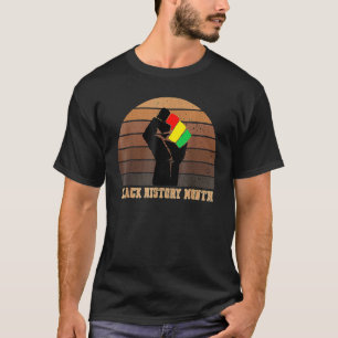 T-shirt Chemise Mois de l'histoire des Noirs Vintage Fist 