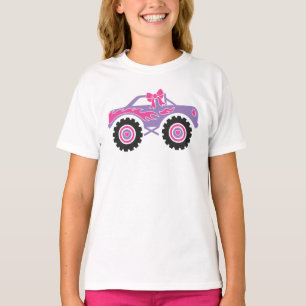 T-shirt Chemise Monster Rose Personnalisée Pour Filles