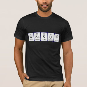 T-shirt Chemise mot Wassue périodique de table