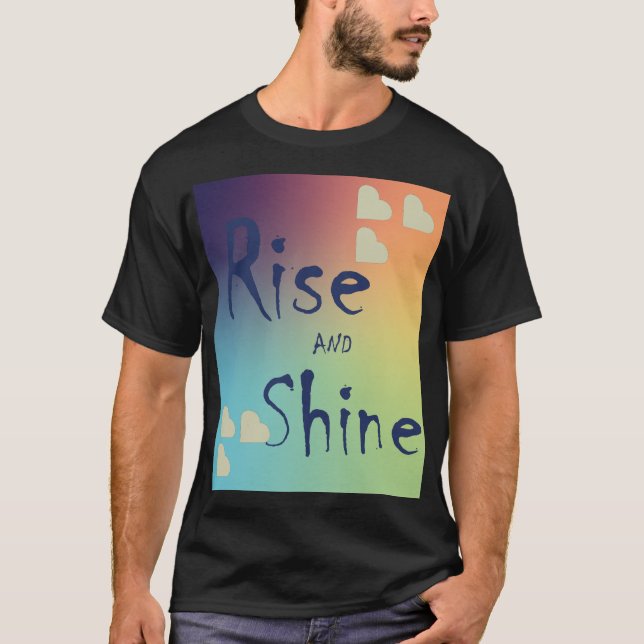 T-shirt chemise motivante pour hommes avec citation (Devant)