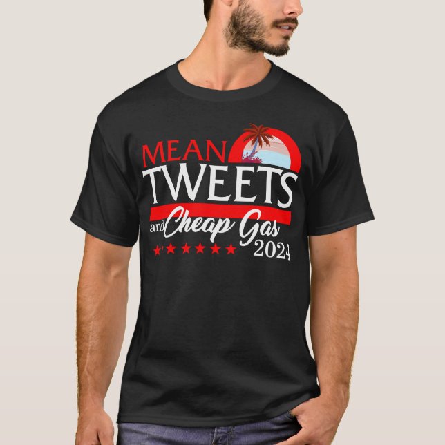 T-shirt Chemise Moyenne 2024 Et Gaz Bon Marché, Président (Devant)