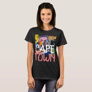 T-shirt Chemise murale de graffiti de Cape Town Afrique du