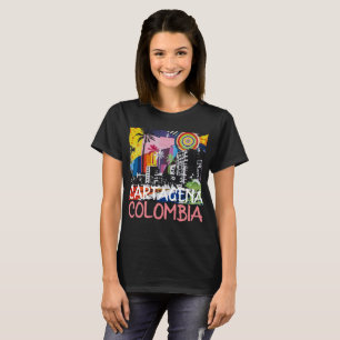T-shirt Chemise murale d'un Cool de Carthagène en Colombi