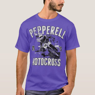 T-shirt Chemise MX Pepperell Motocross 1976 course rétro