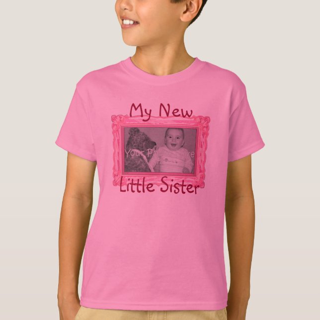 T-shirt Chemise "My New Little Sister" (Devant)