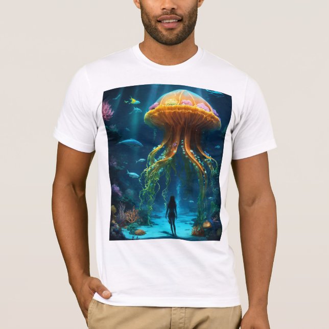 T-shirt Chemise mystique à thème océanique (Devant)