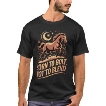 Chemise Mystique Cheval – Né pour Galoper, Pas pou