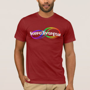 T-shirt Chemise NeuroDivergent Rainbow Infinity