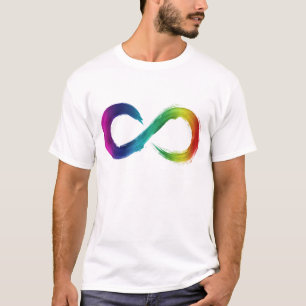 T-shirt Chemise Neurodiversité à l'arc-en-ciel