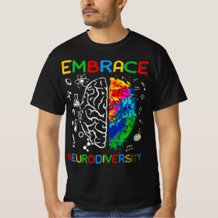T-shirt Chemise Neurodiversity Embrasser la Sensibilisatio