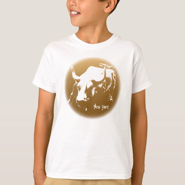 T-shirt Chemise New York Kid's NYC Bull Souvenir (Devant)