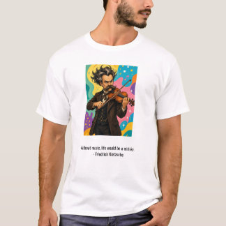 T-shirt Chemise Nietzsche Musique