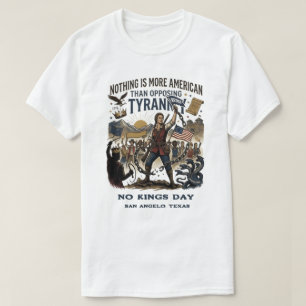 T-shirt Chemise No Kings Day - Personnalisez avec votre vi