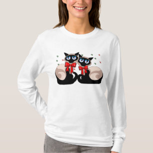 T-shirt Chemise - Noël siamois