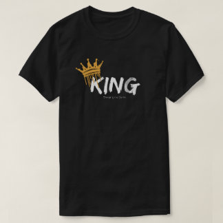T-shirt Chemise noire à manches courtes avec logo de roi