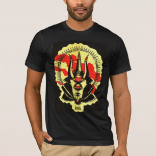 T-shirt chemise noire de chèvre