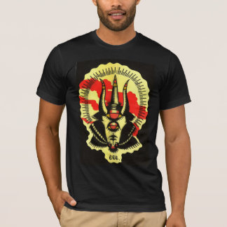 T-shirt chemise noire de chèvre