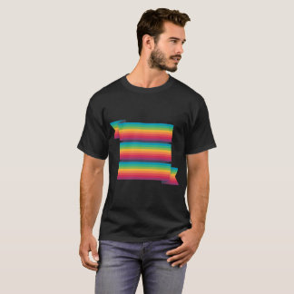 T-shirt chemise noire de la bannière 5x