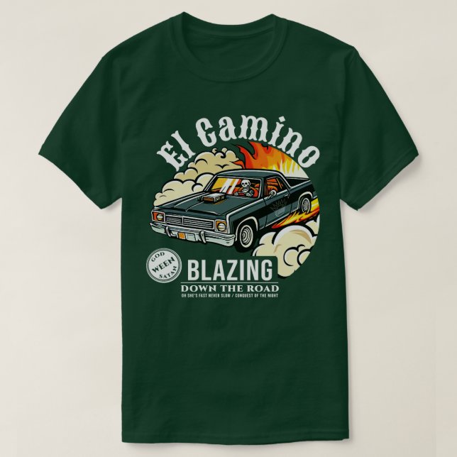 T-shirt Chemise noire El Camino (Design devant)
