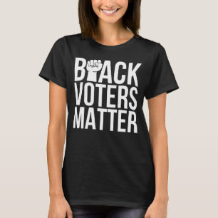 T-shirt Chemise noire en matière électorale, Chemise noi