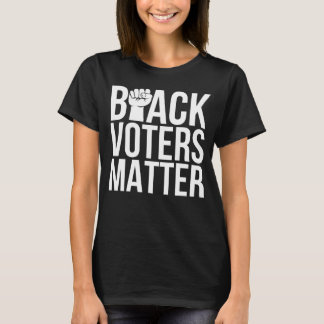 T-shirt Chemise noire en matière électorale, Chemise noire