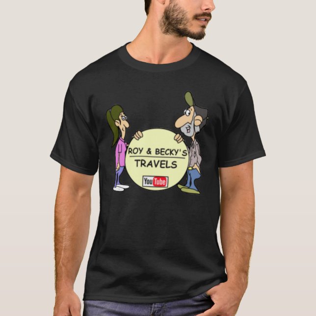 T-shirt Chemise noire pour hommes de R & B (Devant)