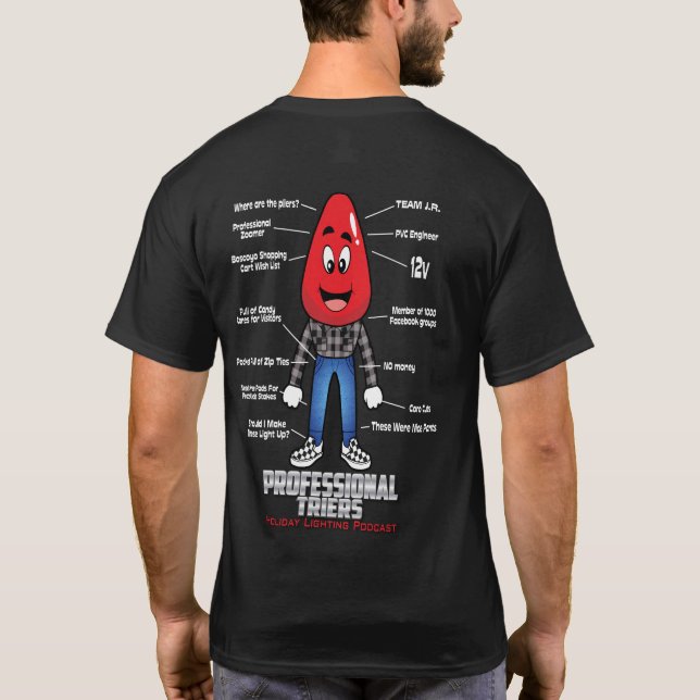 T-shirt Chemise noire pour les professionnels (Dos)