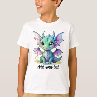 T-shirt Chemise - Nom du Dragon à Petites Ailes