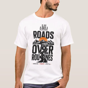T-shirt Chemise Nomade Longue Route Devant Les Routes Su