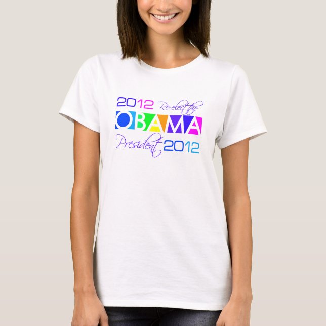T-shirt Chemise OBAMA 2012 - choisir style & couleur (Devant)