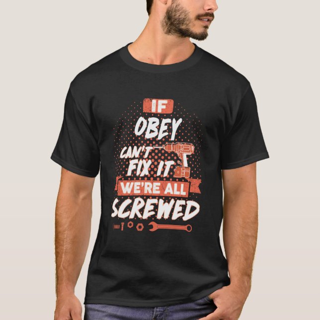 T-shirt Chemise OBEY, Chemises de famille OBEY (Devant)