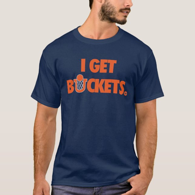 T-shirt Chemise obtiens seaux de VICT "je" (Devant)