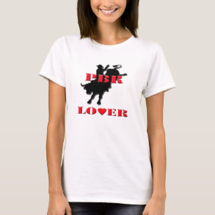 T-shirt Chemise occidentale de dames de cow-girl "d'amant