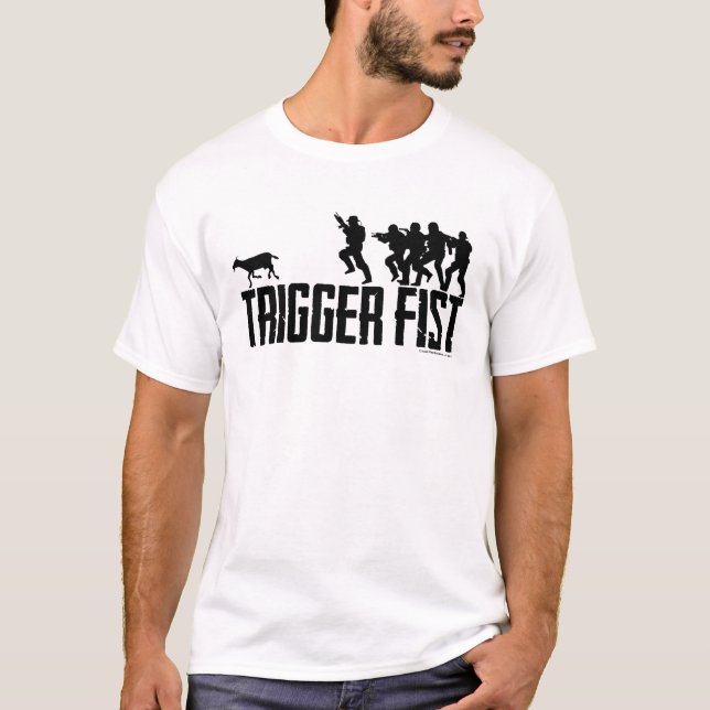 T-shirt Chemise officielle de chasse de chèvre de poing de (Devant)