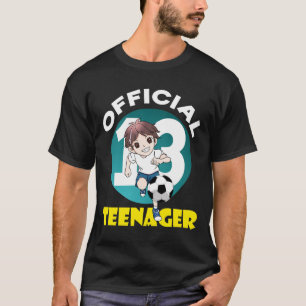 T-shirt Chemise officielle de garçon d'anniversaire de 13
