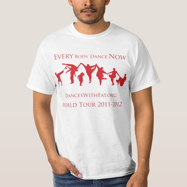 T-shirt Chemise officielle de tour du monde - obscurité (Devant)