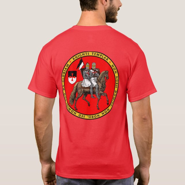 T-shirt Chemise officielle d'emblème de Templar de (Dos)