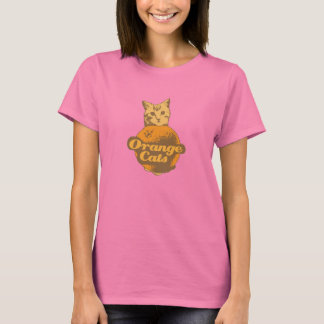 T-shirt Chemise Orange Cats