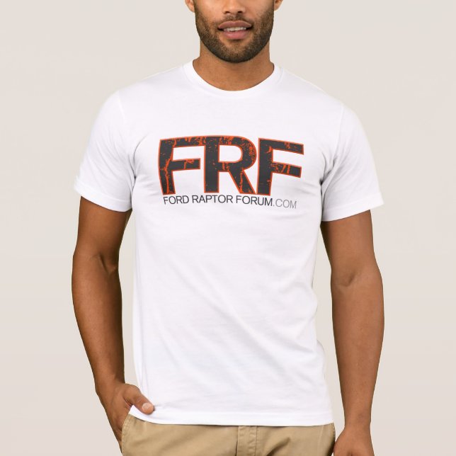 T-shirt Chemise orange d'insigne de FRF (Devant)
