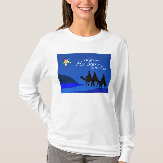 T-shirt Chemise orientale de Noël d'étoile (Devant)
