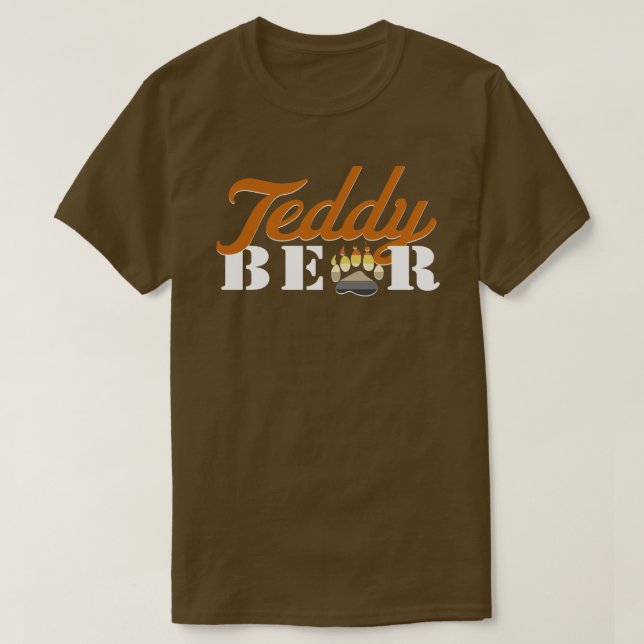 T-shirt Chemise Ours Teddy - Sombre (Design devant)
