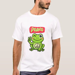T-SHIRT CHEMISE PAIX GRENOUILLE