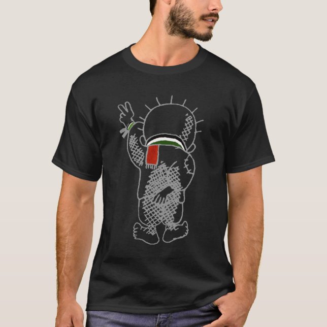 T-shirt Chemise palestinienne d'enfant de Handala (Devant)